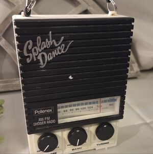 Shower Concert Ready 🎶 Vintage Splash Dance AM/FM Shower Radio Retro 80s WORKS